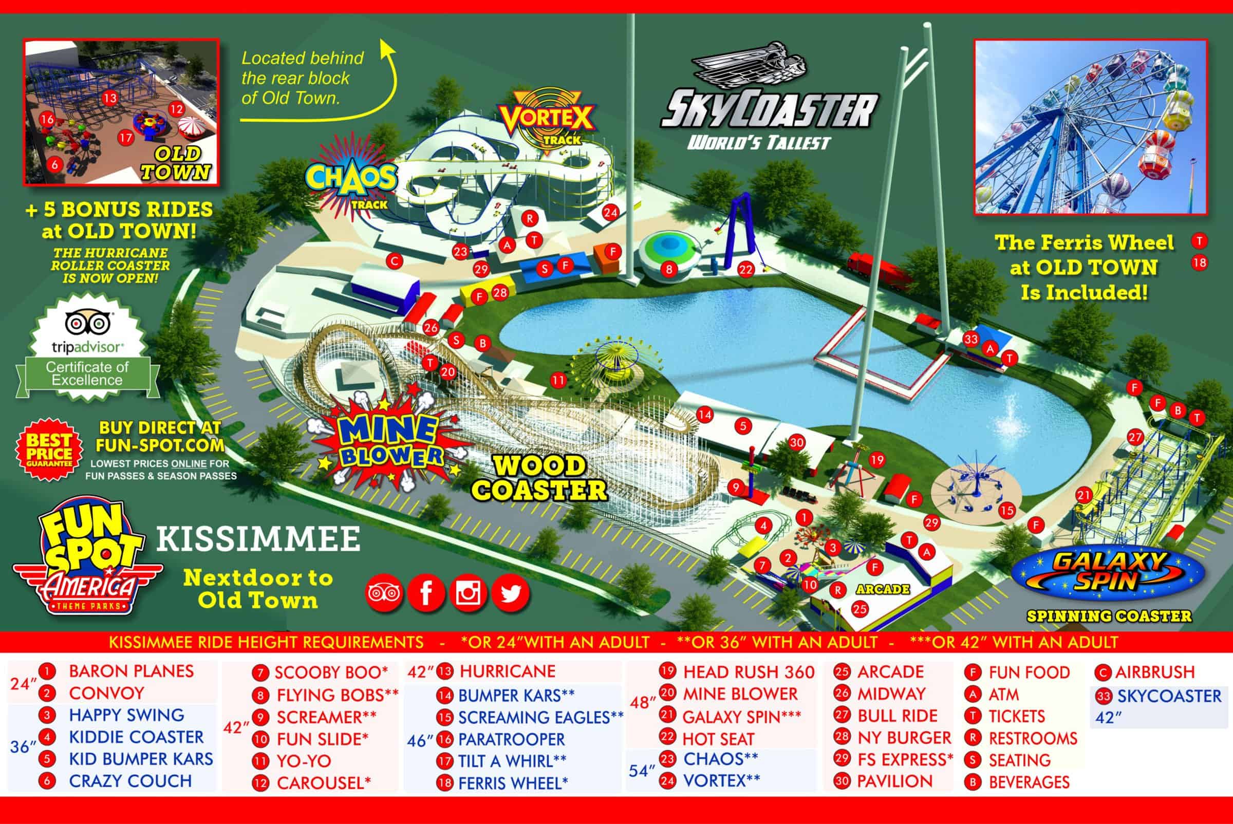 Kissimmee Theme Park Map Fun Spot Kissimmee Map   Kiss Map 2020 Lg Rev 2 