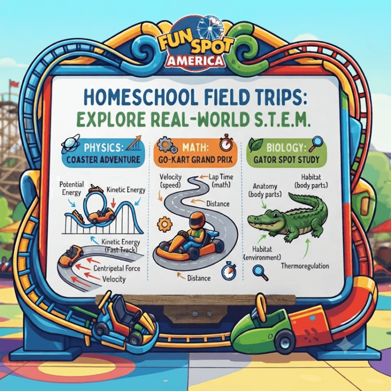 homeschool science field trips at fun spot